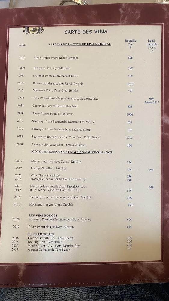 Auberge des Chenêts - Menu Image 3